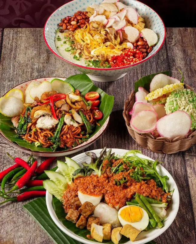 range of Nusantara dishes at Permata