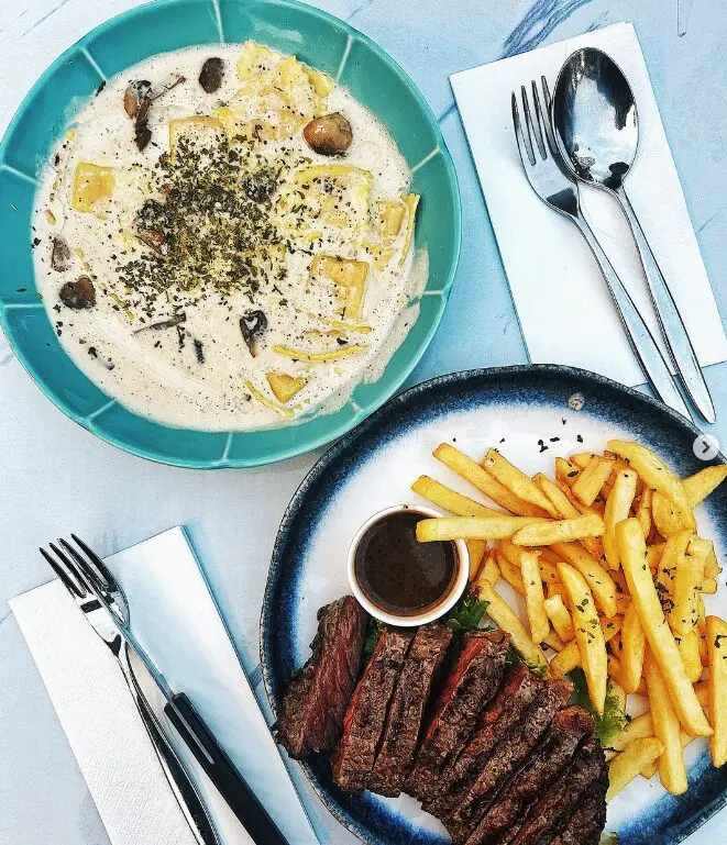 Classic french dishes at The Secret Garden