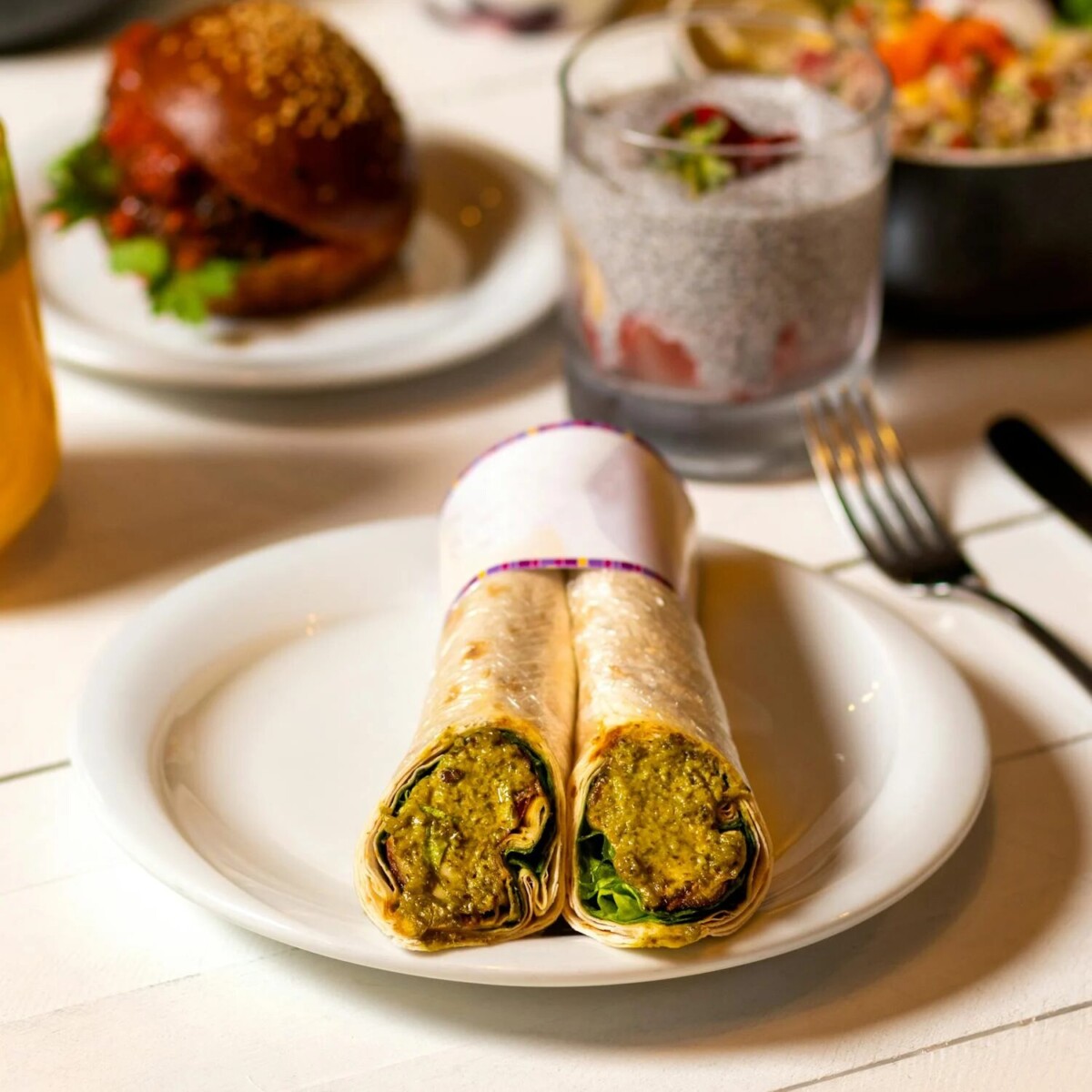 Kati roll, a popular indian street food